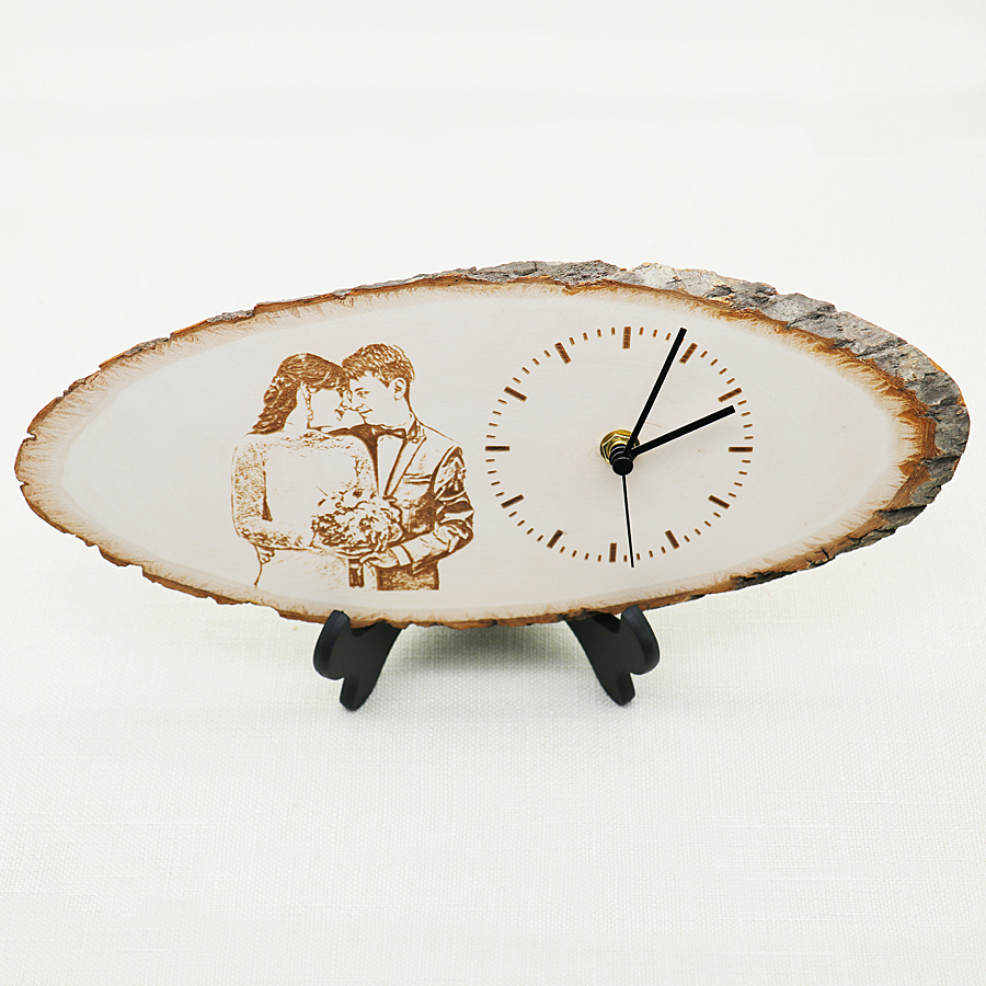 Personalized Photo Wood Clock