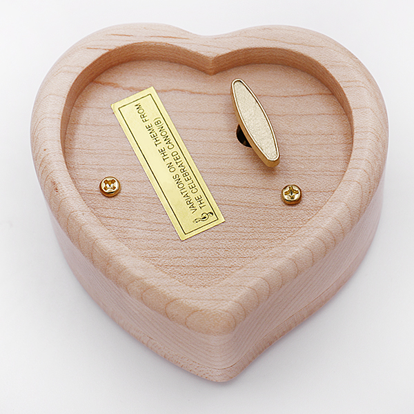 Personalized Picture Wooden Music box-heart